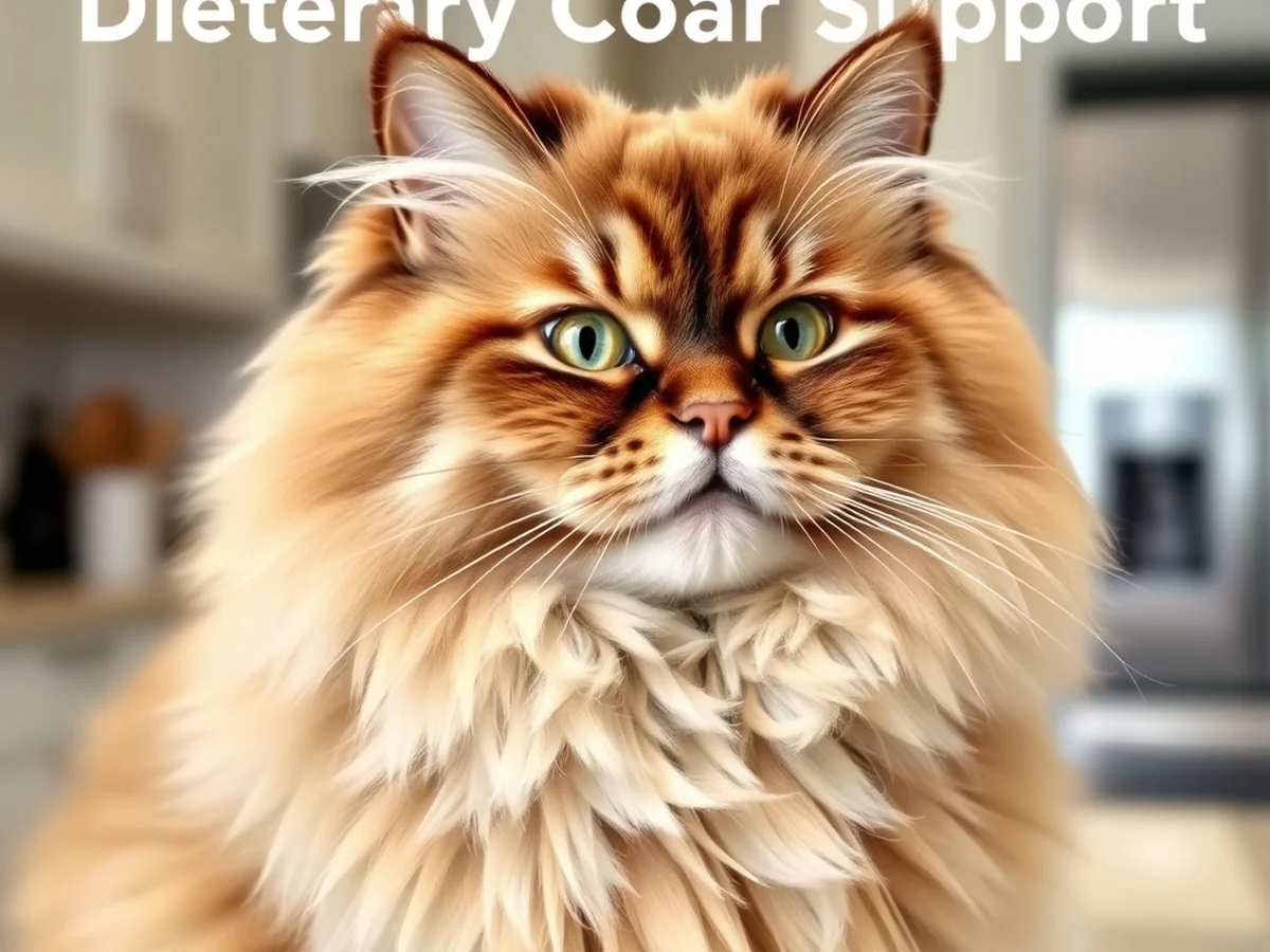 Dietary Coat Support - siberian cat shedding