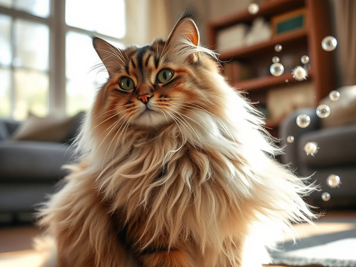 Seasonal Coat Changes - siberian cat shedding