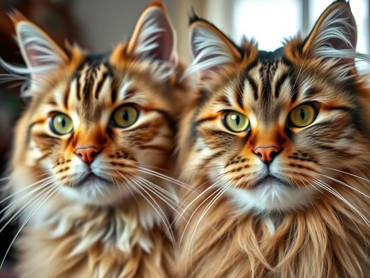 Facial Differences - siberian cat vs maine coon