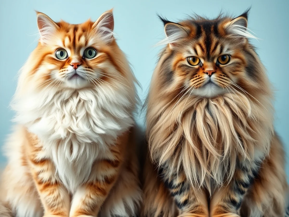 Grooming Maintenance - siberian cat vs maine coon