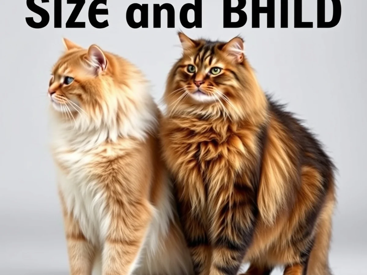 Size and Build - siberian cat vs maine coon