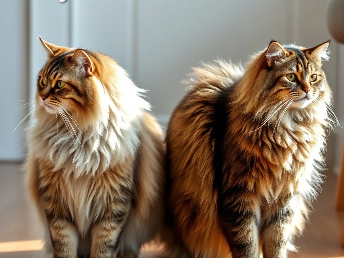 Body Structure Variations - siberian cat vs norwegian forest cat